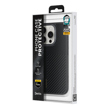 For iPhone 16 Pro Benks Montage MagSafe Kevlar Fiber Phone Case(Black)