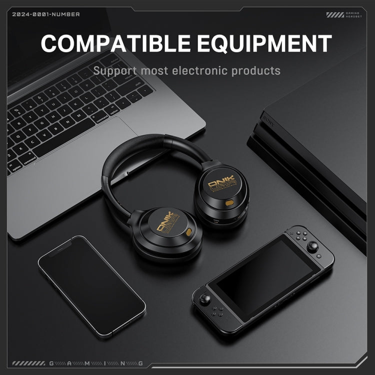 ONIKUMA GT811 Head-mounted Dual Noise Reduction Wireless Bluetooth Earphone(Black)