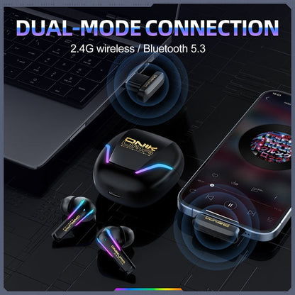 ONIKUMA T27 Dual Mode Cool Wireless Bluetooth Earphone(Black)