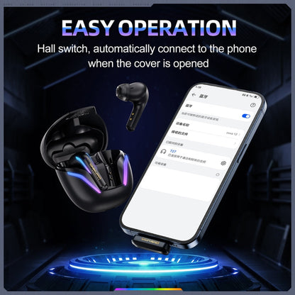 ONIKUMA T27 Dual Mode Cool Wireless Bluetooth Earphone(Black)