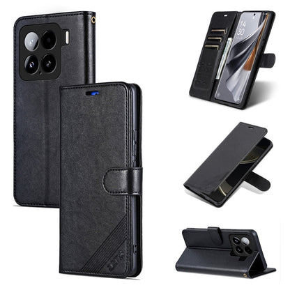 For Xiaomi 15 AZNS Sheepskin Texture Flip Leather Phone Case(Black)
