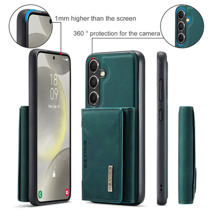 For Samsung Galaxy S24 FE 5G DG.MING M2 Series 3-Fold Multi Card Bag + Magnetic Phone Case(Green)