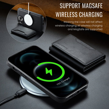 For iPhone 12 Pro Max MAGKING K2 Series MagSafe RFID Card Bag Detachable Phone Case(Black)