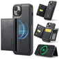 For iPhone 14 MAGKING K2 Series MagSafe RFID Card Bag Detachable Phone Case(Black)