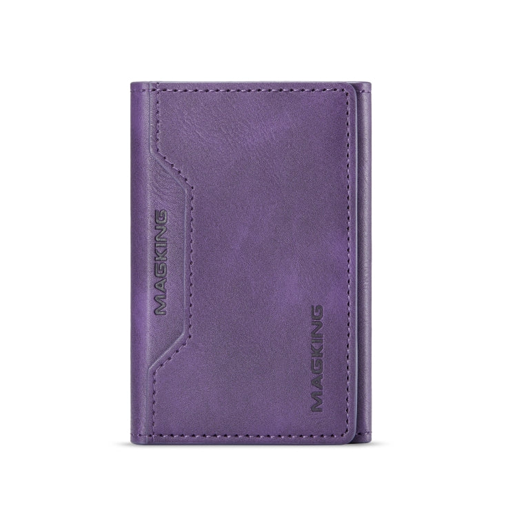 MAGKING K2 Series MagSafe RFID Card Bag(Purple)