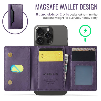 MAGKING K2 Series MagSafe RFID Card Bag(Purple)
