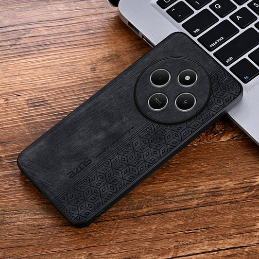 For Xiaomi Poco C75 AZNS 3D Embossed Skin Feel Phone Case(Black)