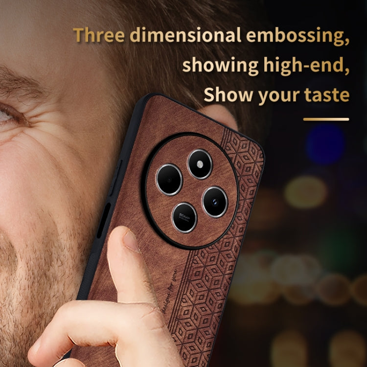 For Xiaomi Poco C75 AZNS 3D Embossed Skin Feel Phone Case(Sapphire Blue)