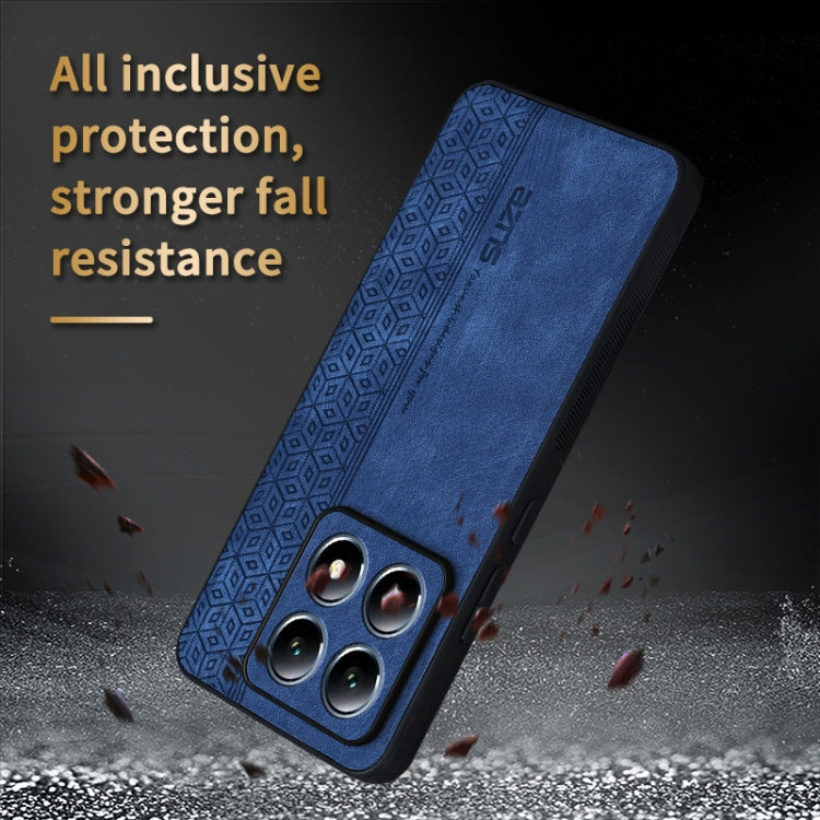 For Xiaomi 14T AZNS 3D Embossed Skin Feel Phone Case(Sapphire Blue)