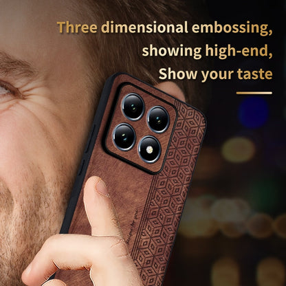 For Xiaomi 14T AZNS 3D Embossed Skin Feel Phone Case(Purple)