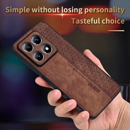 For Xiaomi 14T Pro AZNS 3D Embossed Skin Feel Phone Case(Black)