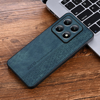Pour Xiaomi 14T Pro Coque de téléphone AZNS à texture gaufrée 3D (Vert Foncé)