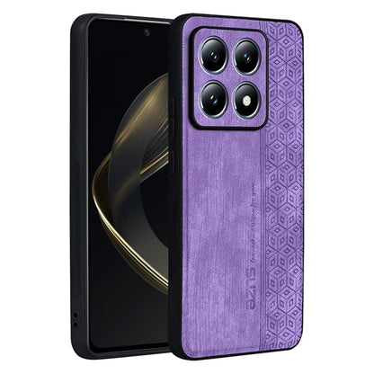 For Xiaomi 14T Pro AZNS 3D Embossed Skin Feel Phone Case(Purple)