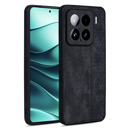 For Xiaomi 15 AZNS 3D Embossed Skin Feel Phone Case(Black)