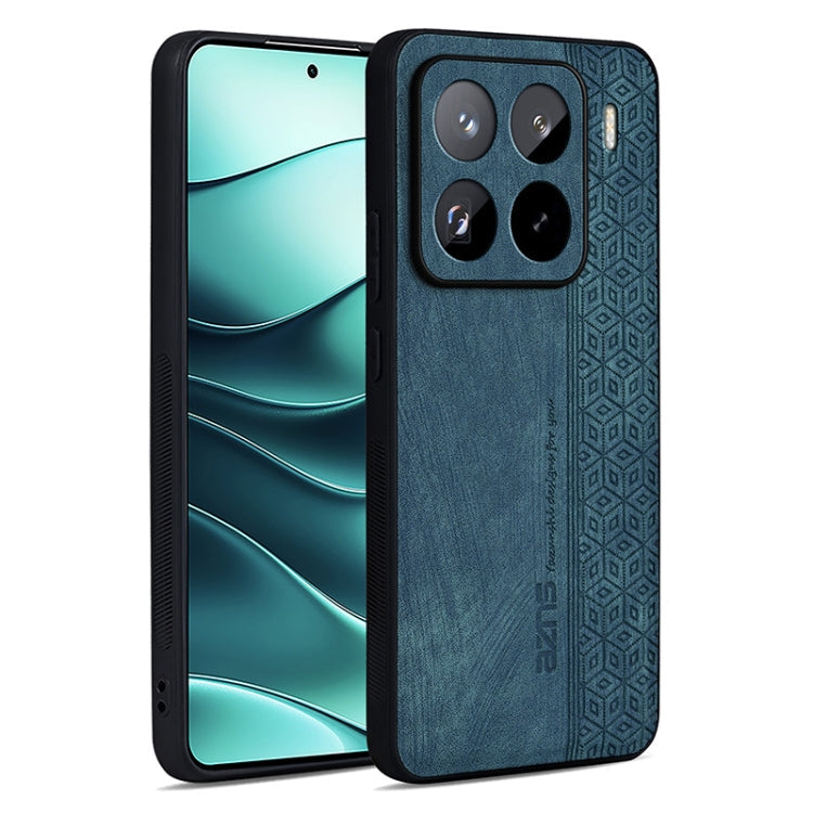 For Xiaomi 15 Pro AZNS 3D Embossed Skin Feel Phone Case(Dark Green)