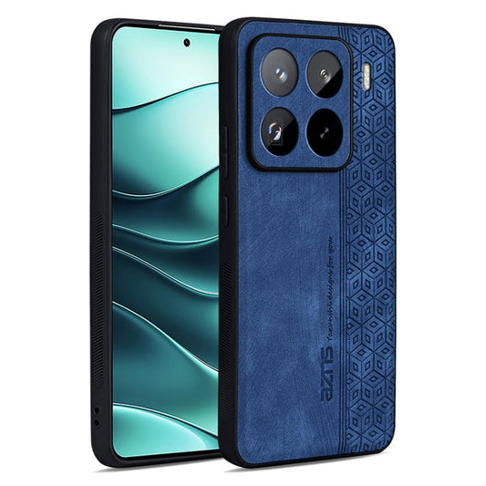 For Xiaomi 15 Pro AZNS 3D Embossed Skin Feel Phone Case(Sapphire Blue)