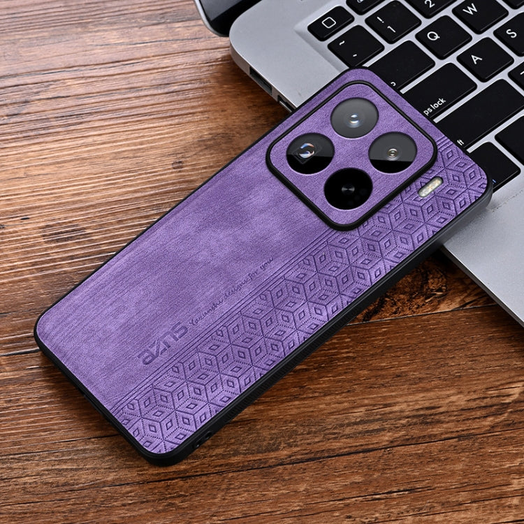For Xiaomi 15 Pro AZNS 3D Embossed Skin Feel Phone Case(Purple)