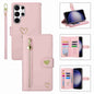 For Samsung Galaxy S23 Ultra 5G POLA Love Multi-Card Slots Zipper Wallet Leather Phone Case(Pink)
