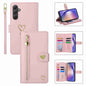 For Samsung Galaxy A54 POLA Love Multi-Card Slots Zipper Wallet Leather Phone Case(Pink)