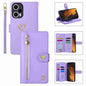 For Xiaomi Poco F5 POLA Love Multi-Card Slots Zipper Wallet Leather Phone Case(Purple)