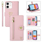 For iPhone 11 POLA Love Multi-Card Slots Zipper Wallet Leather Phone Case(Pink)