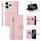 For iPhone 11 Pro POLA Love Multi-Card Slots Zipper Wallet Leather Phone Case(Pink)