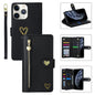 For iPhone 11 Pro POLA Love Multi-Card Slots Zipper Wallet Leather Phone Case(Black)