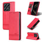 For Xiaomi 14T AZNS Magnetic Calf Texture Flip Leather Phone Case(Red)