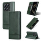 For Xiaomi 14T AZNS Magnetic Calf Texture Flip Leather Phone Case(Dark Green)