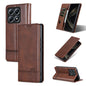 For Xiaomi 14T AZNS Magnetic Calf Texture Flip Leather Phone Case(Dark Brown)