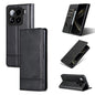 Pour Xiaomi 15 Étui de Téléphone à Rabat en Cuir avec Texture de Veau Magnétique AZNS (Noir)