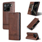 For Xiaomi 15 Pro AZNS Magnetic Calf Texture Flip Leather Phone Case(Dark Brown)
