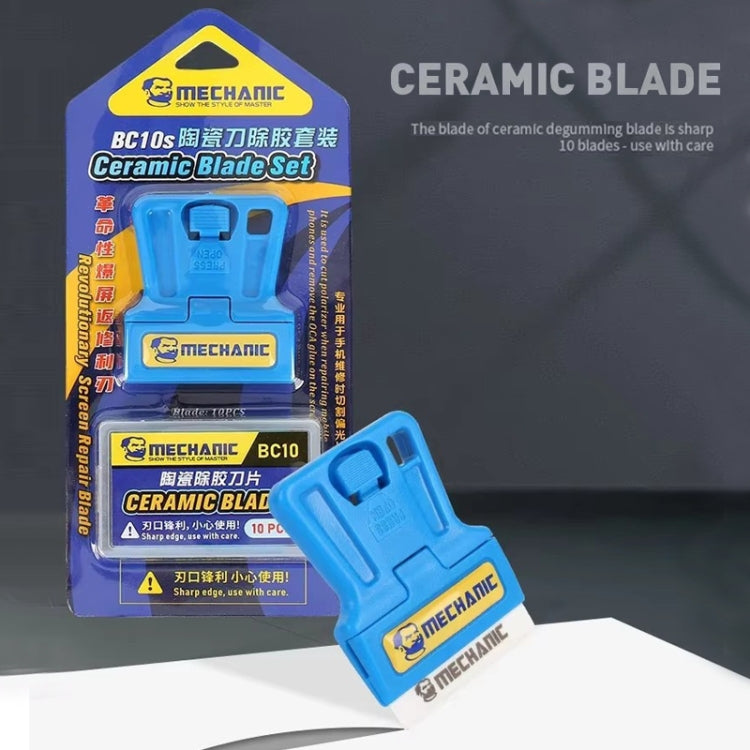 Jeu de lames en céramique à haute isolation et à forte netteté Mechanic BC10s avec porte-lame