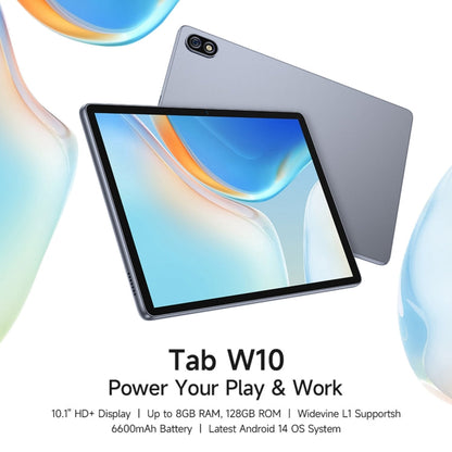 [HK Warehouse] Ulefone Tab W10 WiFi Tablet PC Gift Pack Version, 4GB+128GB, 10.1 inch Android 14 Unisoc T606 Octa Core, EU Plug(Space Gray)