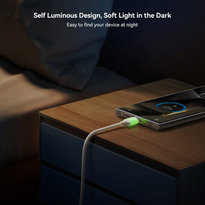 JOYROOM S-A53 Fluorescent Series 3A USB to Type-C Fast Charging Data Cable, Length:1.2m(Beige)