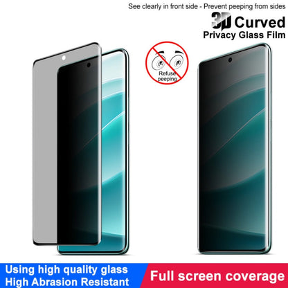 For Redmi Note 14 Pro 5G / 14 Pro+ 5G imak 3D Curved Privacy Full Screen Tempered Glass Film