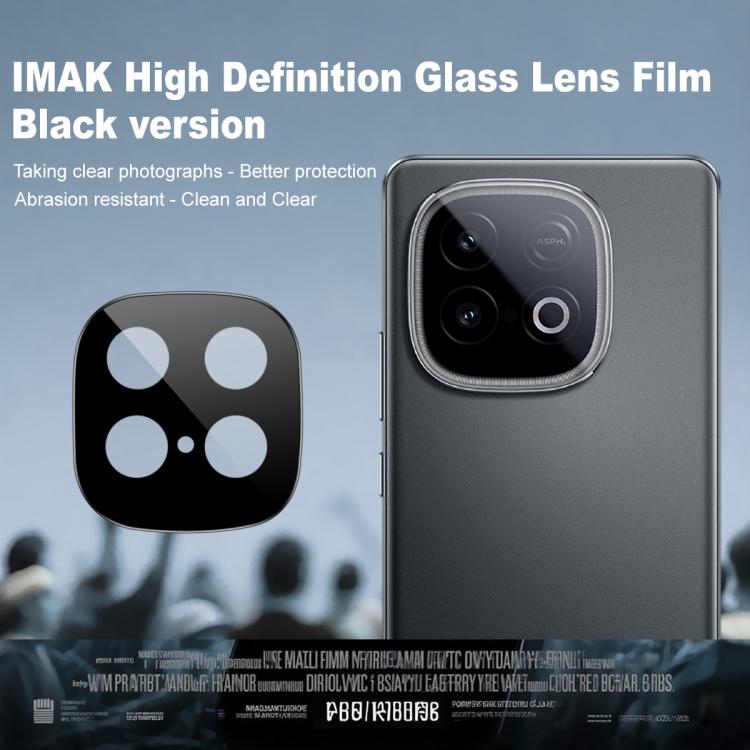 For vivo iQOO Z10 Turbo imak Rear Camera Lens Glass Film Black Version