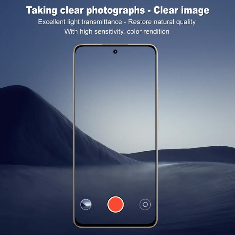 Pour Realme 13+ 5G IMAK Film de verre pour objectif de caméra arrière version noire