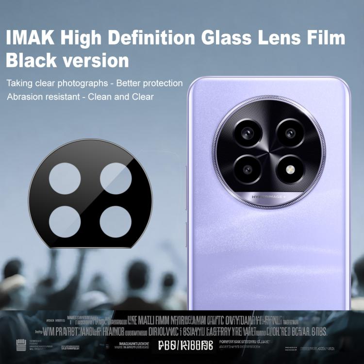 For Realme 14 Pro Lite 5G IMAK Rear Camera Lens Glass Film Black Version