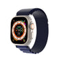 For Apple Watch 46mm / 49mm / 45mm / 44mm DUX DUCIS GS Series Nylon Loop Watch Band(Navy Blue)