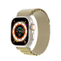 For Apple Watch 46mm / 49mm / 45mm / 44mm DUX DUCIS GS Series Nylon Loop Watch Band(Tan)