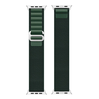 For Apple Watch 46mm / 49mm / 45mm / 44mm DUX DUCIS GS Series Nylon Loop Watch Band(Dark Green)