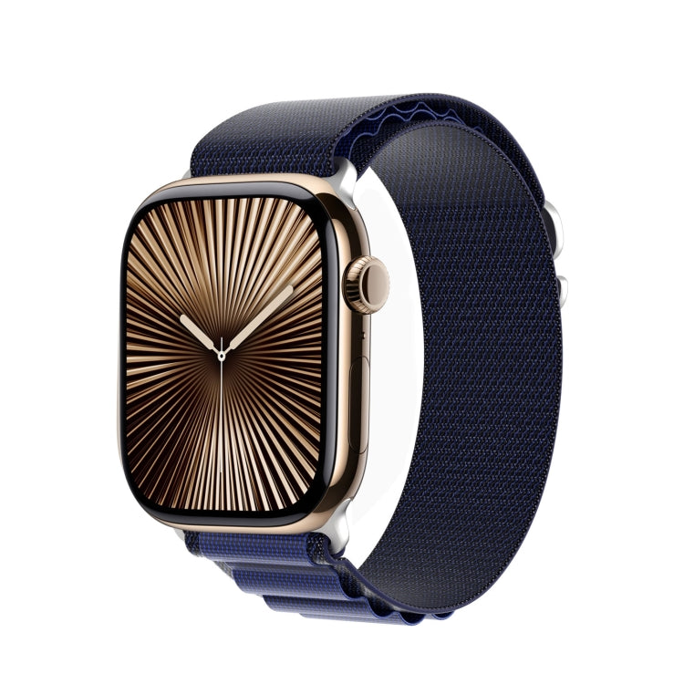 For Apple Watch 42mm / 41mm / 40mm / 38mm DUX DUCIS GS Series Nylon Loop Watch Band(Navy Blue)