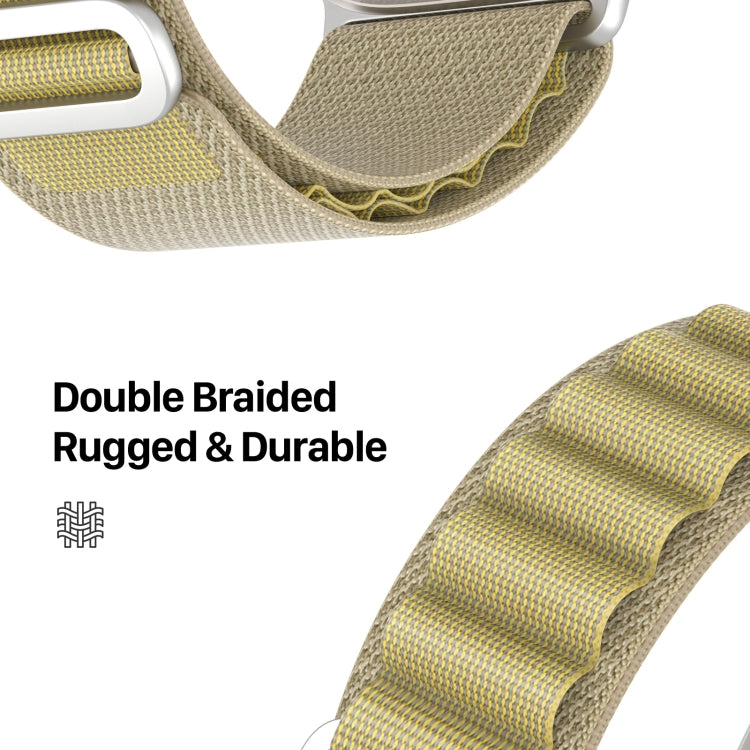Pour Apple Watch 42mm / 41mm / 40mm / 38mm Bracelet de Montre en Nylon DUX DUCIS GS Series (Havane)