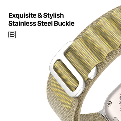Pour Apple Watch 42mm / 41mm / 40mm / 38mm Bracelet de Montre en Nylon DUX DUCIS GS Series (Havane)