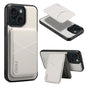 For iPhone 15 ESEBLE E3 Plain Texture Card Slots MagSafe RFID Leather Case(Ivory)