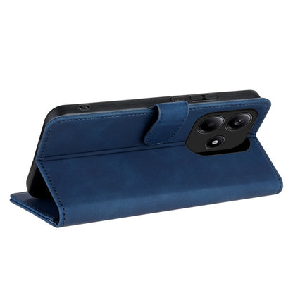 For Redmi Note 14 5G AZNS Skin Feel Calf Texture Flip Leather Phone Case(Blue)