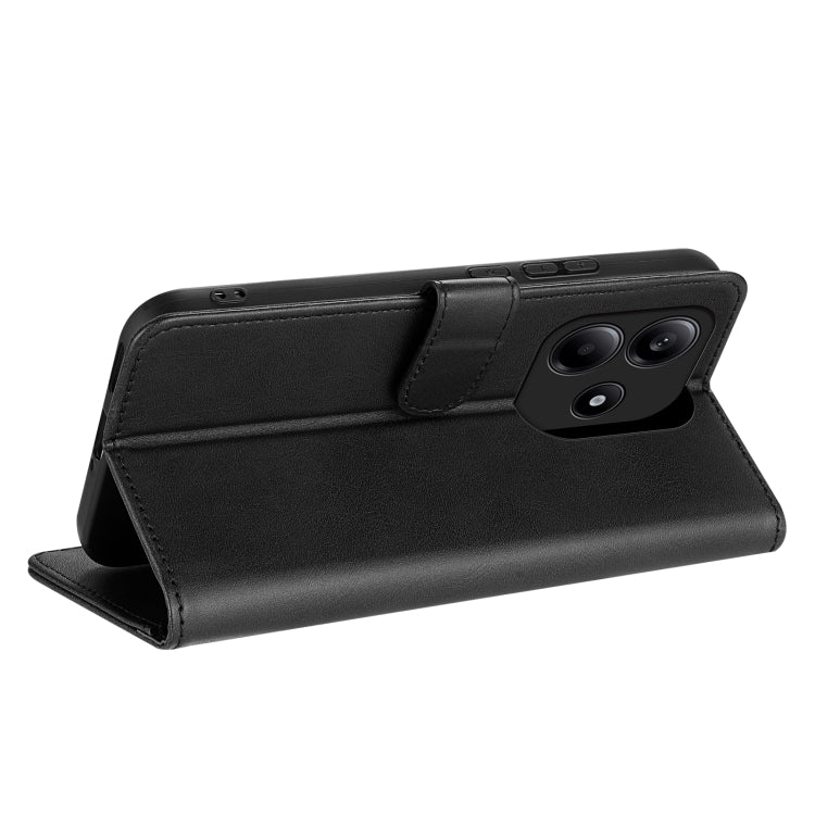 For Redmi Note 14 5G AZNS Skin Feel Calf Texture Flip Leather Phone Case(Black)