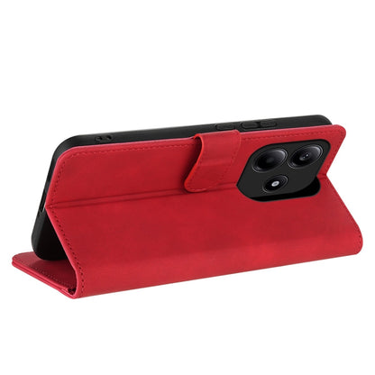 For Redmi Note 14 5G AZNS Skin Feel Calf Texture Flip Leather Phone Case(Red)