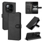 Pour Redmi Note 14 Pro+ 5G AZNS Étui en cuir à rabat texturé veau aspect peau (Noir)